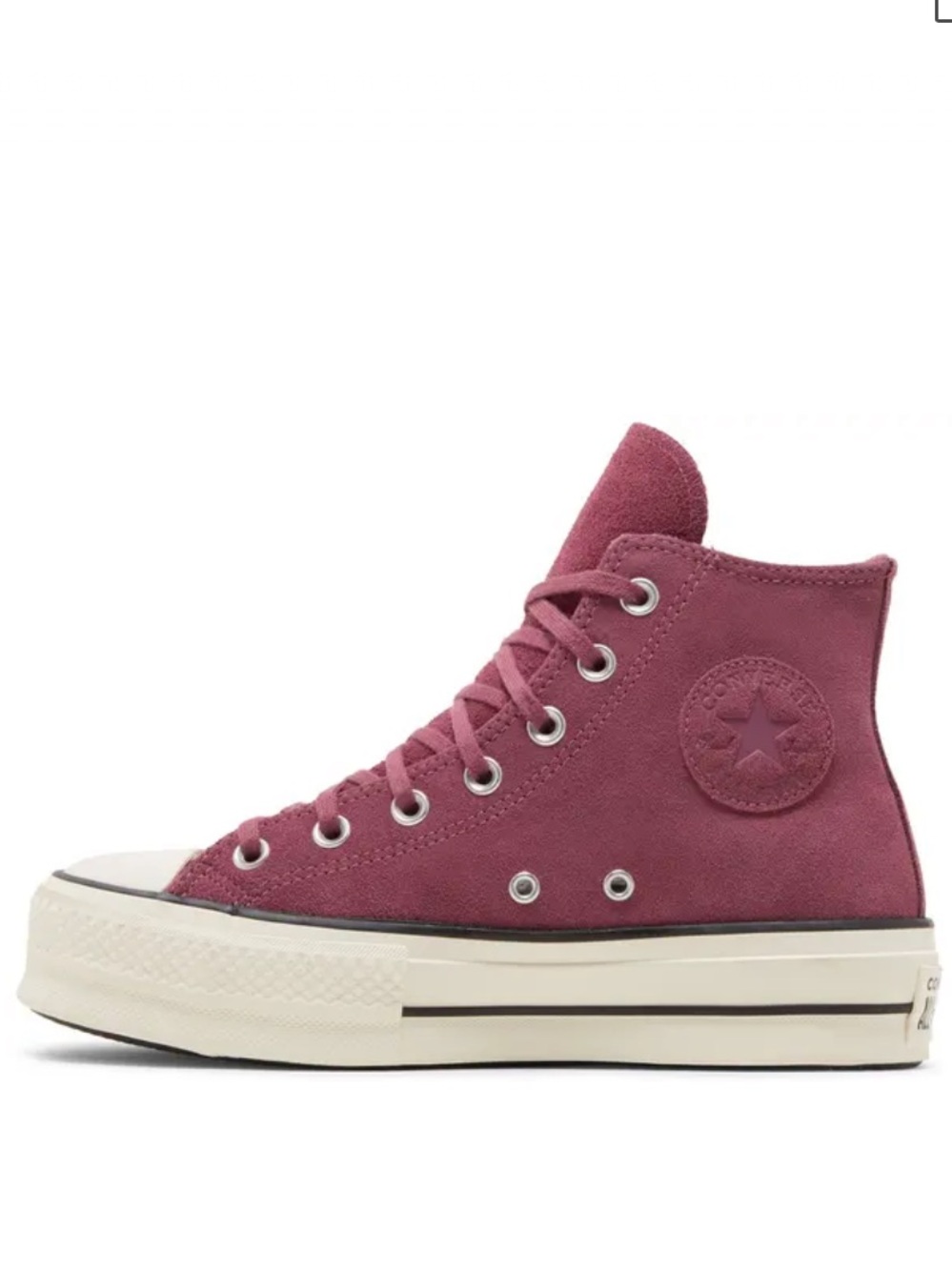 Converse | Women’s Plum Suede Chuck Taylor High Top Platform Lift Sneakers Sz 10
